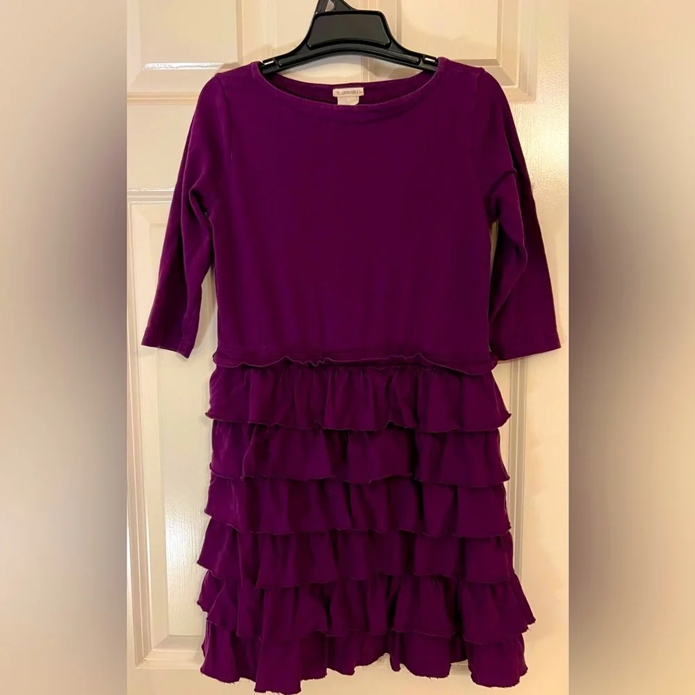 Crewcuts size 8 purple cotton dress
